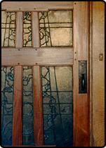 custom leaded and stained glass doors