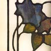leaded glass door