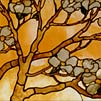 leaded glass door