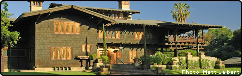 The Gamble House: leaded art glass restoration work by Hamm Glass Studios